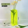 Jarrón Acrílico Colorido de Venta Caliente Transfronterizo, Arreglo Floral Hidropónico Moderno de Lujo Ligero para el Hogar, Decoración Simple de Sala de Estar Estilo Nórdico