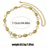 Corrente de Cintura Espiral de Metal Simples Casual Elegante Transfronteiriça Acessórios de Vestuário Feminino Corrente de Cintura