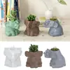 Maceta de Elefante para Nuevos Productos Transfronterizos, Tarro de Almacenamiento, Molde de Silicona, Jarrón de Elefante DIY, Taza para Velas, Molde de Yeso