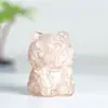 "Ornamento de Cristal Natural Preenchido com Resina Tigre" Ornamento de Decoração de Mesa, Forma de Tigre de Resina Feita à Mão