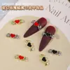 Joyería para Manicura Oscura, Joyería Punk, Estilo Gótico Retro Halloween Pequeño Diablo Corazón Alas Decoración