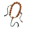 Pulseira de Sementes de Bodhi Olho de Fênix Nepalesa Original para Segurar em Mãos Círculo Único Pulseira de Contas de Oração Budista Atacado
