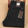 Pantalones casuales de lana para otoño e invierno para hombre, engrosados, elásticos en cuatro direcciones, rectos, de cintura media, para mediana edad y ancianos, de fibra de poliéster, pantalones de vestir
