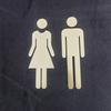 Espejo creativo 3d acrílico venta al por mayor diy inodoro WC logo letreros fabricantes suministro