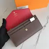Comercio Exterior Más Vendido Bolso de Cuero para Identificación Bolsa de Almacenamiento de Seguros Billetera de Mano para Mujer Multitarjeta con Caja 60531