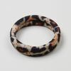 Anillo de toalla con estampado de leopardo de otoño e invierno de Amazon transfronterizo, cuerda para la cabeza de temperamento, alta elasticidad, para coleta alta, banda de goma para el cabello, no aplasta el anillo para el cabello