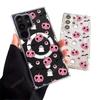 Calabaza Rosa Fantasma Adecuado para Samsung S25U Acrílico Transparente S24 Magnético S23 Funda para Teléfono Móvil Todo Incluido Agujero Grande