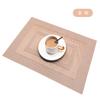 Ningxin Placemat de estilo europeu PVC Tapete de isolamento térmico tecido Tapete de mesa Tapete de jantar ocidental antiderrapante durável Tapete de piquenique doméstico para restaurante