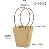 Bolsa de Papel Kraft Coreana 520 Dia dos Namorados Qixi Flores Frescas Plantas Bolsa para Buquê Bolsa Tote Florista Simples Literária