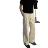 Pantalones de Lino de Pierna Ancha Estilo Old Money Cleanfit, Caída y Sensación de Alta Gama, Pantalones Casuales de Verano Finos de Pierna Recta para Hombre