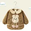 Babero de terciopelo de cristal para bebé, impermeable, antidesgaste, con bolsillo de arroz, para otoño e invierno, delantal para madre y bebé.