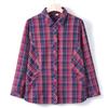 Camisas de Cuadros de Primavera para Mujeres de Mediana Edad y Mayores, Nuevos Tops de Primavera y Otoño para Madres, Camisas de Manga Larga para Abuela, Talla Grande