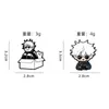 Broche de Dibujos Animados Lindo Metal Aleación de Zinc Creativo Gojo Satoru Personaje de Hechizo de Retorno Insignia Conmemorativa Decoración para Mochila Escolar