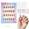 24 Peças de Unhas Postiças Usáveis para Adultos Produtos Acabados Transfronteiriços Patches de Manicure de Alta Qualidade Manicure Amêndoa Removível Atacado
