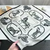 Pañuelo Cuadrado Pequeño de Imitación Seda Lana Algodón Lino, Nuevo Pañuelo de Seda Otoño e Invierno, Versátil para Viajes Diarios, Moda Retro, Chal Elegante de Alta Gama