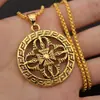 Colgante de aleación con tótem retro europeo y americano transfronterizo, collar de moda personalizado para hombre, accesorios de cadena para suéter, venta al por mayor