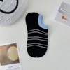 Calcetines de Algodón Puro para Mujer, Calcetines Tobilleros Rayados Dopamina de Primavera y Verano, Calcetines Cortos Invisibles de Corte Bajo, Calcetines al por Mayor de Zhuji