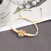 Pulseira de flor seca gipsofila fresca e doce, cordão de flor real trançado à mão ajustável, barraca de fabricantes, suprimento de barraca