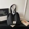 Bolsa Tote Casual Estilo Coreano para Mujer 2026 Nueva Moda Bolso de Hombro Gran Capacidad Bolsa para Estudiantes, Clases y Viajes