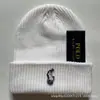 Gorro de Punto para Hombre de Invierno Transfronterizo Cálido de Lana Casual Versátil Engrosado Gorro de Pullover Gorro de Grano Grueso Bordado de Pony