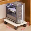 Soporte para torre de computadora para uso doméstico, base móvil para gabinete de escritorio con ruedas, estante de almacenamiento, bandeja para debajo del escritorio de oficina