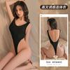 Lingerie Sexy Plus Size V Profundo Sexy Sem Costas Cavado Transparente Macacão Suspensório Justo Uniforme Dropshipping 9793