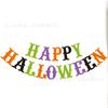 HALLOWEEN bandeira redonda triangular fantasma abóbora bandeira de puxar de aniversário HALLOWEEN banner pingente espiral de desenho animado