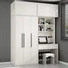 Armario con escritorio y estantería integrados para apartamentos pequeños, habitaciones infantiles, escritorios de estudio para estudiantes, escritorios de computadora para dormitorio en casa
