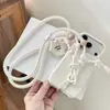 Lanyard para teléfono, estilo cruzado, diseño colorido inspirado en la dopamina, correa larga ajustable para funda de teléfono, cordón de seguridad antirrobo para teléfono