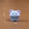 Figuras criativas e adoráveis de porquinho e gato em miniatura, perfeitas para decorações DIY de casas de bonecas, paisagens em miniatura e enfeites de mesa