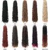 Cabello de Crochet Nu Locs de Rana de Fibra Química Europea y Americana 36Innu Locs Peluca de Fibra Química Disponible en Stock