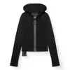 Sudadera con capucha de cremallera grande personalizada de color block transfronteriza europea y americana, sudadera casual de corte ajustado subcultura punk Harajuku y2k