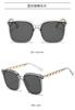 Óculos de Sol Quadrados de Armação Grande Redondos Estilo Coreano Tendência High-end Óculos Grandes para Rosto Grande Feminino Showface Óculos Pequenos de Sol Verão