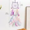 Atrapasueños de Plumas Estilo Fresco Transfronterizo Decoración Colgante Carrillón de Viento Colgante Tejido de Plumas Hecho a Mano Decoración Linda para Habitación Infantil
