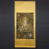 Caligrafía y Pintura Antigua, Thangka Negro y Dorado, Pintura de Entrada de Tara Blanca, Estatua de Buda, Pintura del Salón Central, Ya Enmarcado, Buda de Xizang, Thangka del Buda de la Medicina
