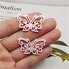 Serie de Mariposas Acrílicas 3D Vintage Estilo Antiguo Pasador Accesorios para Joyería DIY Pendientes Colgantes para Collares Adornos DIY