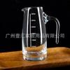 Venta caliente jarra de vino de vidrio con escala jarra de vino decantador transparente Vino Blanco Vino Vino jarra de vino con asa jarra para servir vino