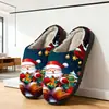 Pantuflas de Algodón para Comercio Exterior para Hombres y Mujeres con Estampados de Elementos Navideños, Pantuflas Cálidas para el Hogar de Otoño e Invierno, Pod Cross-Border Jit Dropshipping