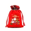 Bolsas de presente de Natal para atacado transfronteiriço, bolsas com cordão do Papai Noel, bolsas decorativas, sacos de doces, bolsas de presente de Natal