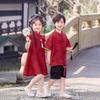 Traje Hanfu de Verano para Niños y Niñas Nuevo Estilo Chino 2025 Nuevo Traje Tang de Estilo Nacional para Niños Vestido Antiguo de la Edad del Tesoro para Hombres
