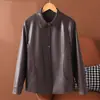 Jaqueta de couro feminina da moda, novo estilo de outono, moderna e estilosa, caimento solto, modeladora, jaqueta de couro curta, top da moda