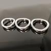 FRRK anillo de bloqueo de acero inoxidable anillo para el pene masculino ejercitador curvo restricción de escroto anillo elástico