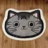 Tapetes de Chão para Casa Banheiro Banheiro Tapetes de Porta Absorventes Tapetes Decorativos para Hall de Entrada Gato Especial Formato Imitação de Caxemira Dropshipping Transfronteiriço Temu