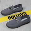 Zapatos para Hombre, Zapatos Casuales Transpirables para Hombre, Zapatos de Frijol Suaves con Suela Suave de Malla de Moda, Zapatos Slip-On de Moda para Hombre, Mocasines de Tejido Fly-Knit