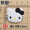 Kk Gato Lazo Pequeño Gato Lazo DIY Accesorios de Joyería de Goma Blanda Agujero Zapato Sombrero Decoración Funda de Teléfono Móvil Calcomanía Vaso de Agua