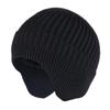 Gorro de Inverno Baotou Masculino e Feminino Proteção Auricular Forrado Lã Gorro à Prova de Vento para Montaria Exterior Quente Elástico Gorro de Tricô para Esqui