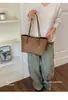 Bolsa Grande Estampa Leopardo Retrô Feminina 2026 Outono/Inverno Nova Bolsa de Ombro Única para o Dia a Dia Bolsa Tote Simples Bolsa Saco