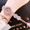 Reloj de cuarzo de gipsófila nuevo transfronterizo, reloj de moda con banda de acero, reloj de aleación con diamantes de imitación, reloj de dama, primera generación de pelo