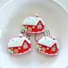 Accesorios de Resina Navideños Brillantes Trineo Accesorios DIY Pegamento de Crema Hecho a Mano Funda de Teléfono Móvil Pasador Joyería