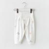 Calça de Algodão para Bebê com Cintura Alta e Proteção para a Barriga Calça com Fecho de Velcrô na Barra Calça Longa para Bebê Calça de Pijama Primavera e Outono para Crianças Calça PP